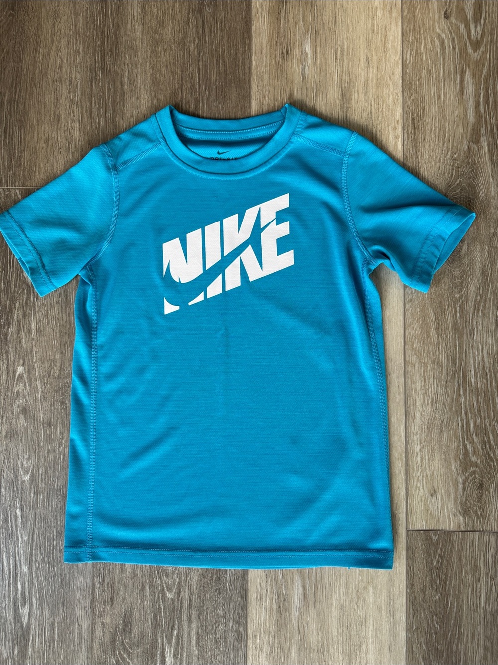 Nike Teal Blue Short Sleeve Logo Tee